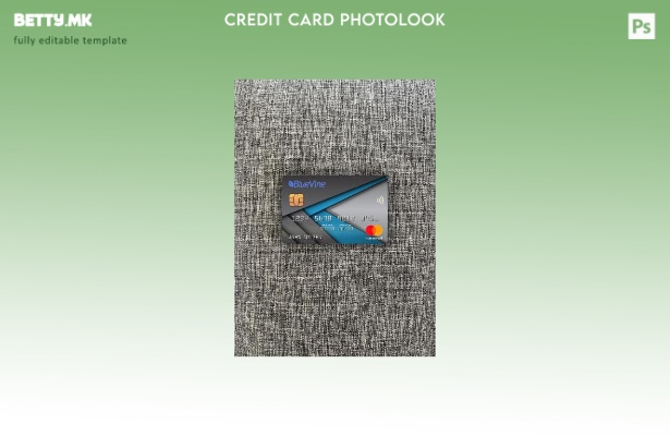 модерен стил САД Калифорнија BlueVine банка мастер карта photolook преден шаблон